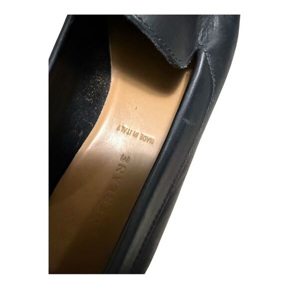 Everlane The Modern Loafer Flats Black Leather Shoes Size 9.5 Made in Italy - Picture 13 of 14